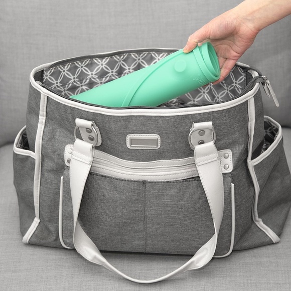 Kids Silicone Placemats w/ Suction Cups, Raised Edges, Non-Slip - TEAL XL 22”x11 - Picture 9 of 9